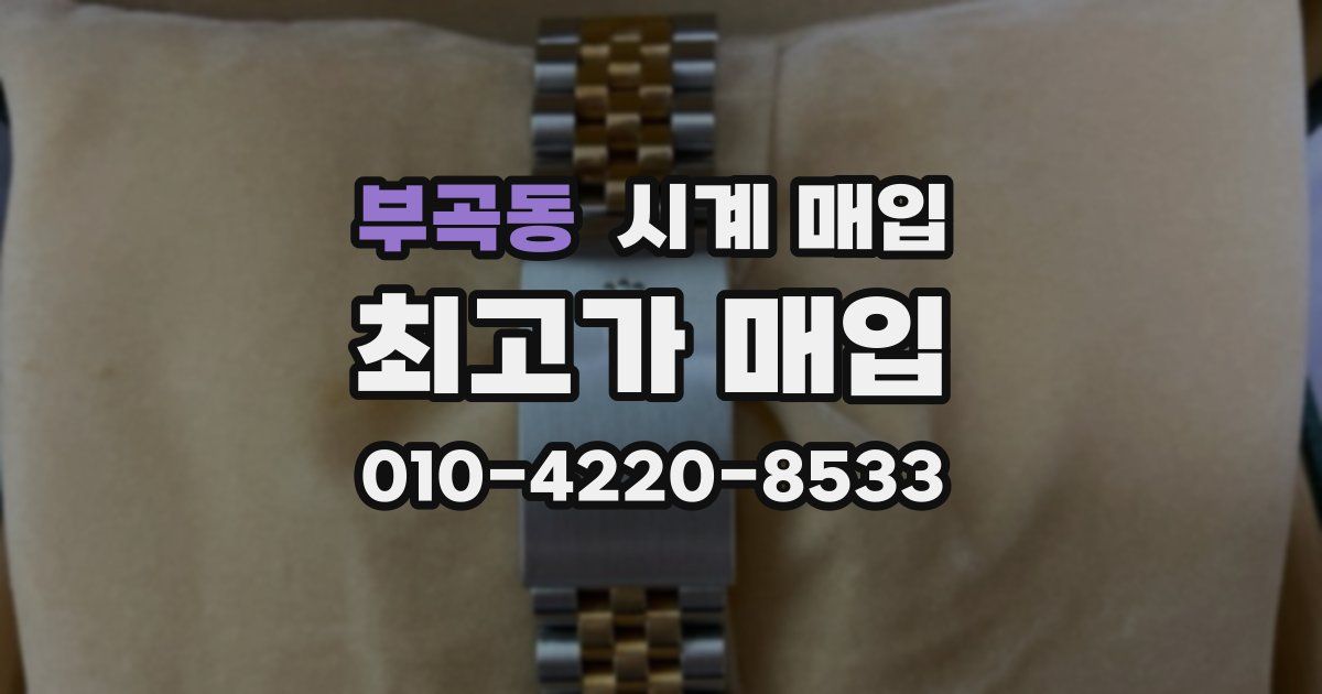 부곡동 시계 매입