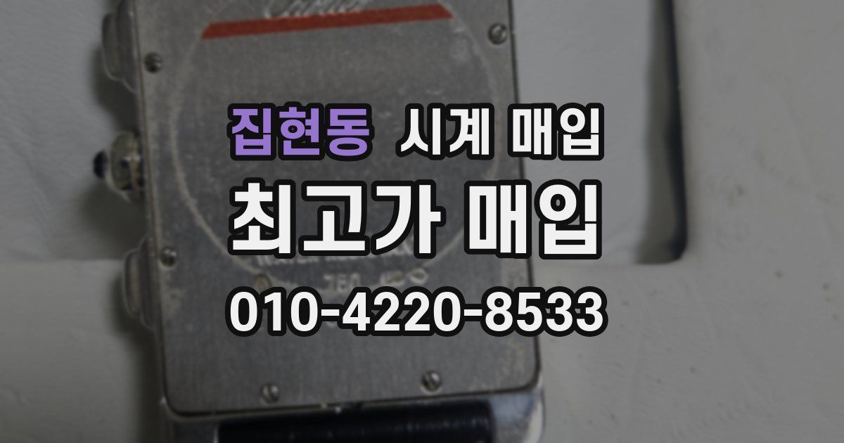 집현동 시계 매입