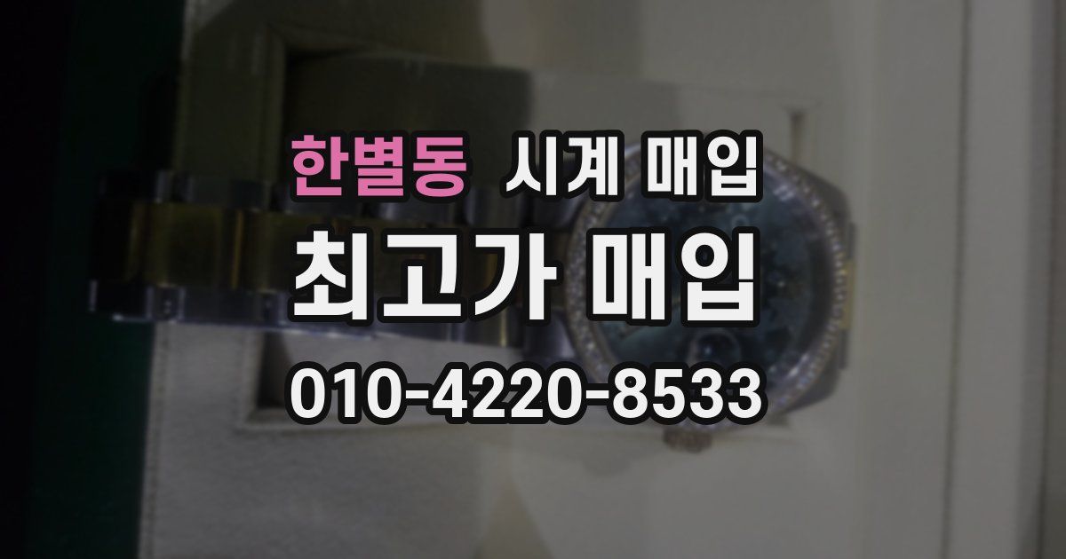 한별동 시계 매입