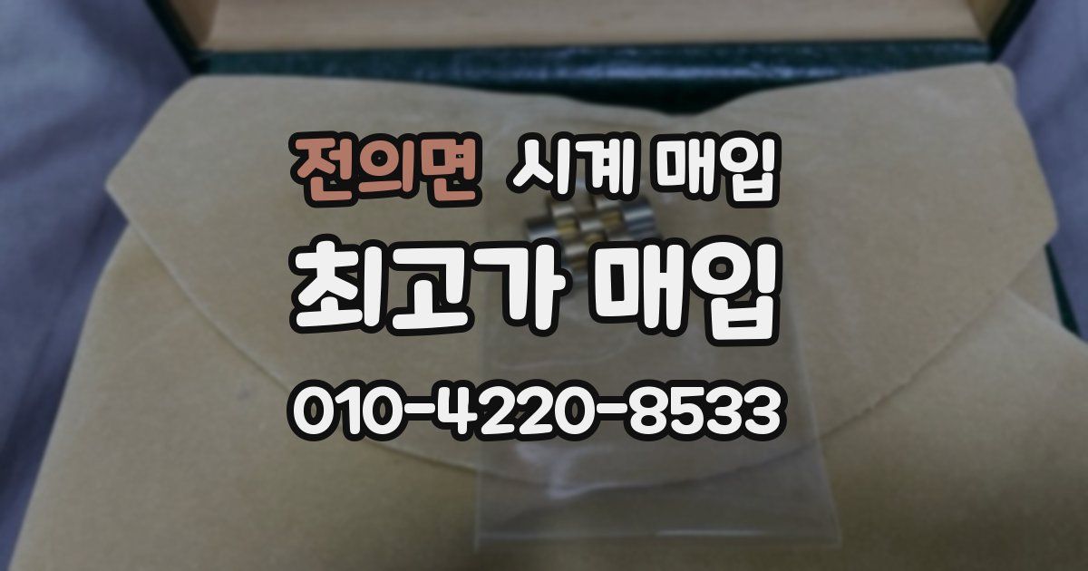 전의면 시계 매입