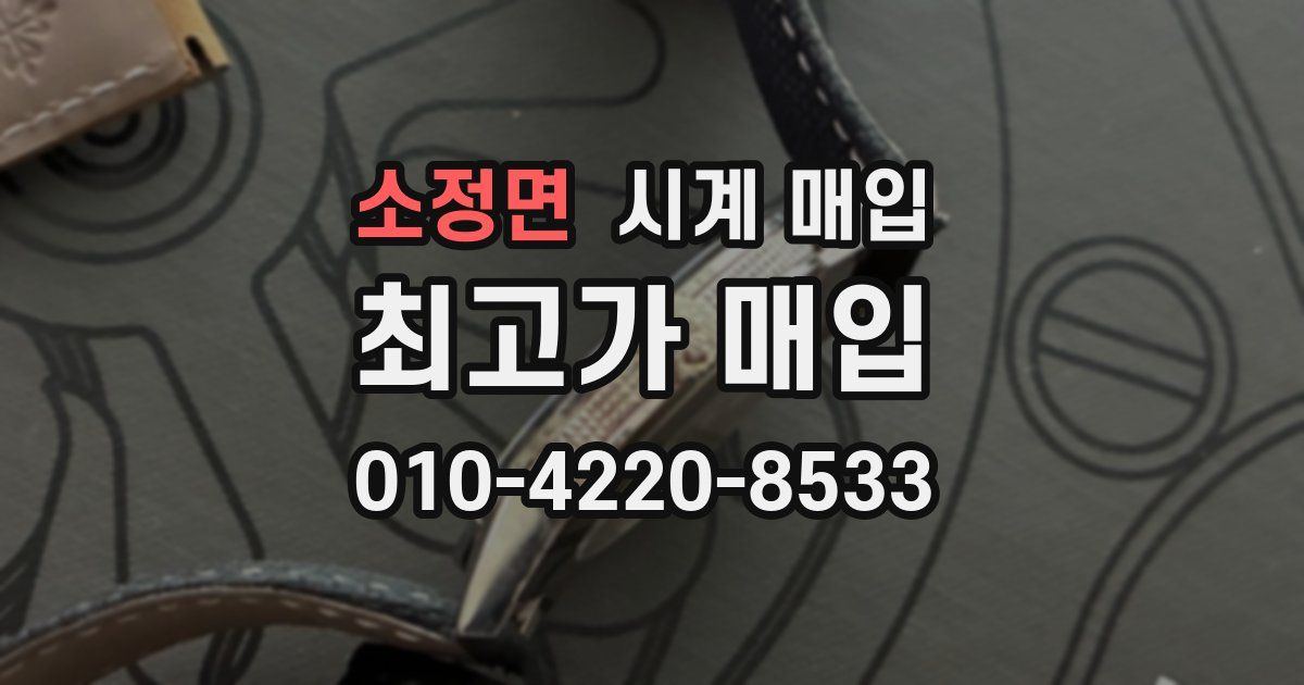 소정면 시계 매입