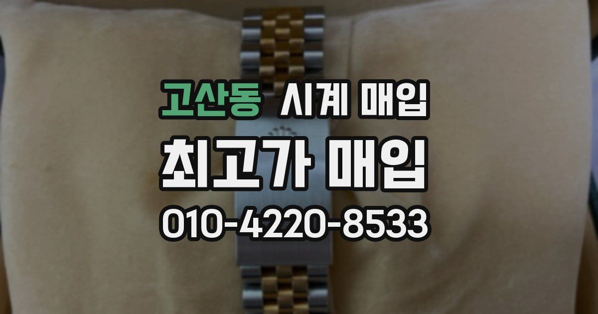 고산동 시계 매입