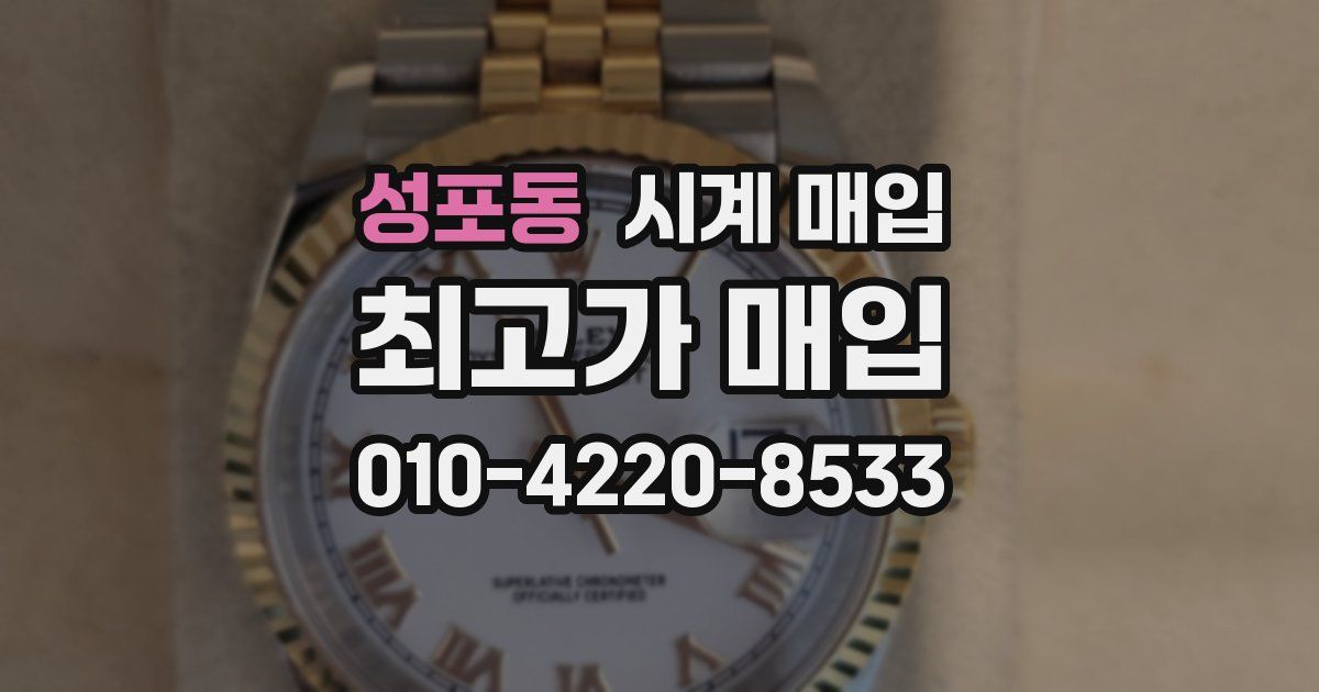 성포동 시계 매입