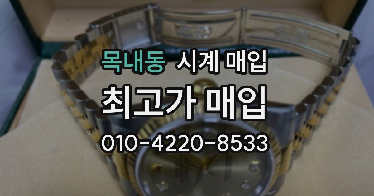 목내동 시계 매입