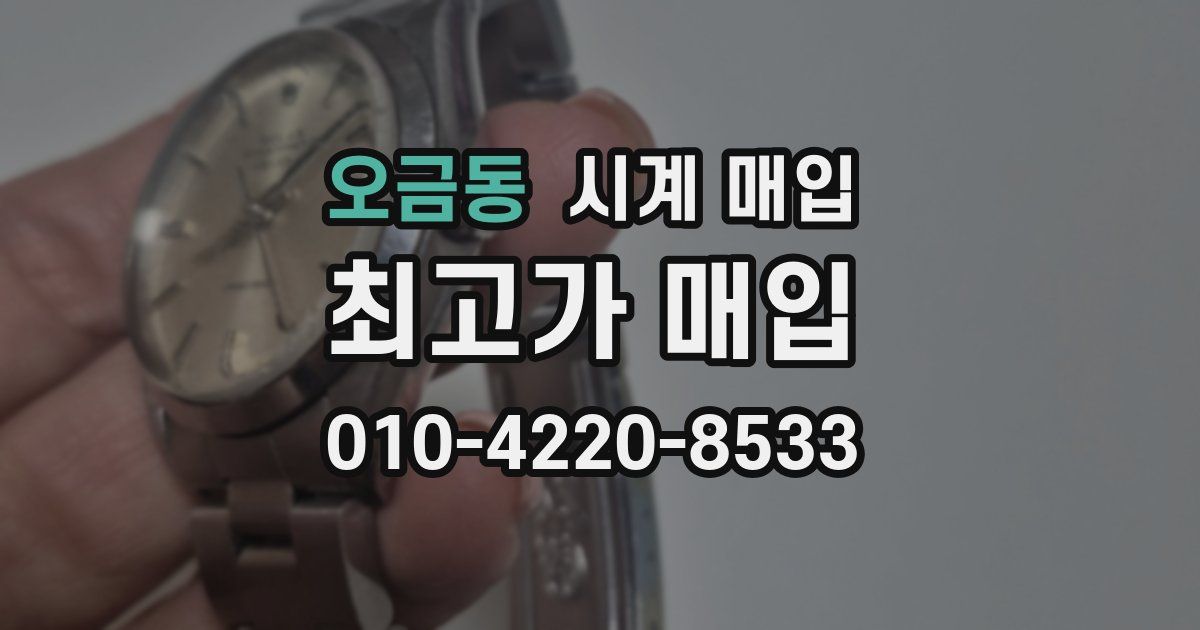 오금동 시계 매입
