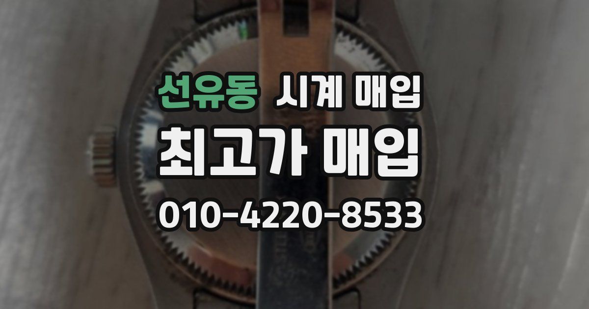 선유동 시계 매입
