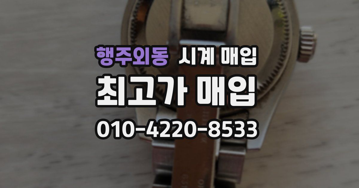 행주외동 시계 매입