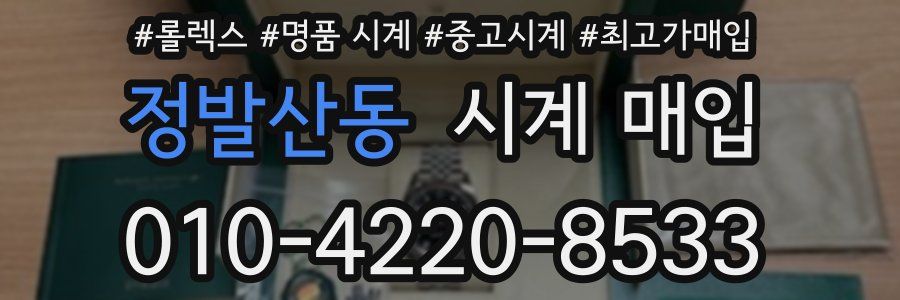 정발산동 시계 매입