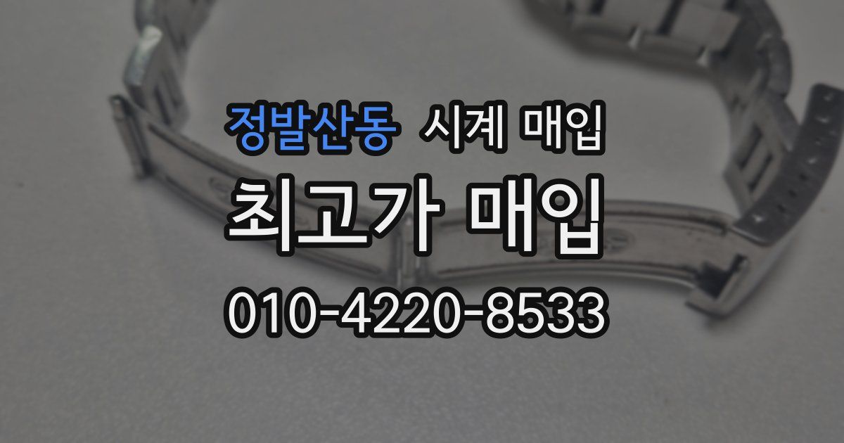 정발산동 시계 매입