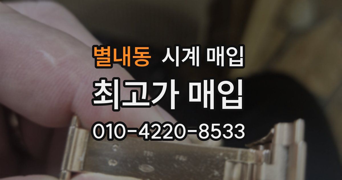 별내동 시계 매입
