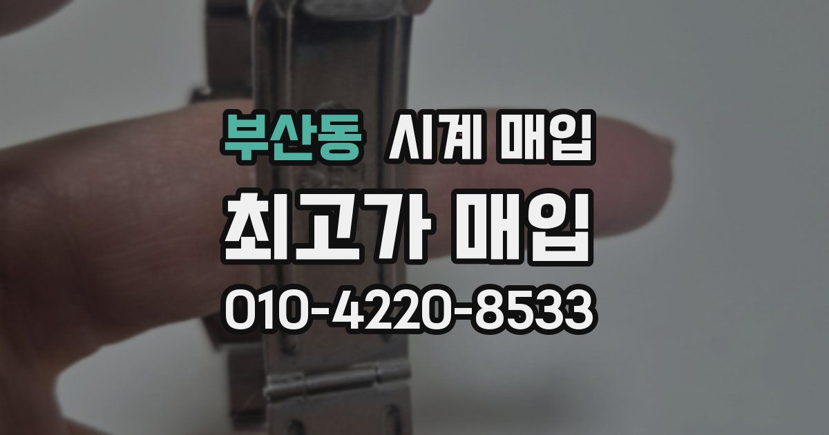 부산동 시계 매입