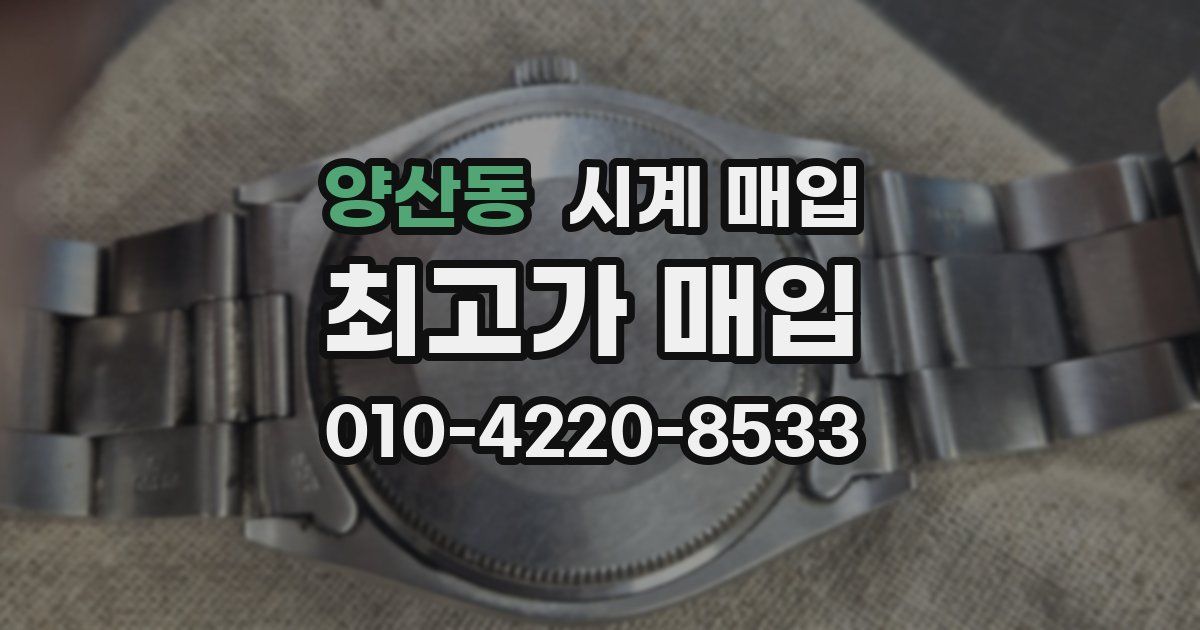 양산동 시계 매입