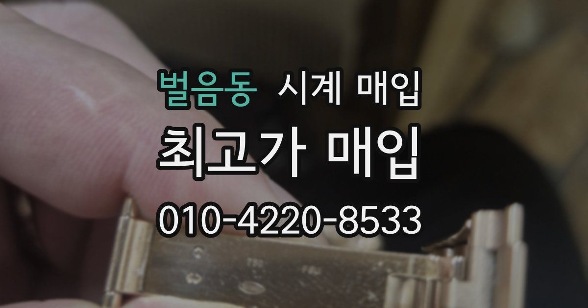 벌음동 시계 매입