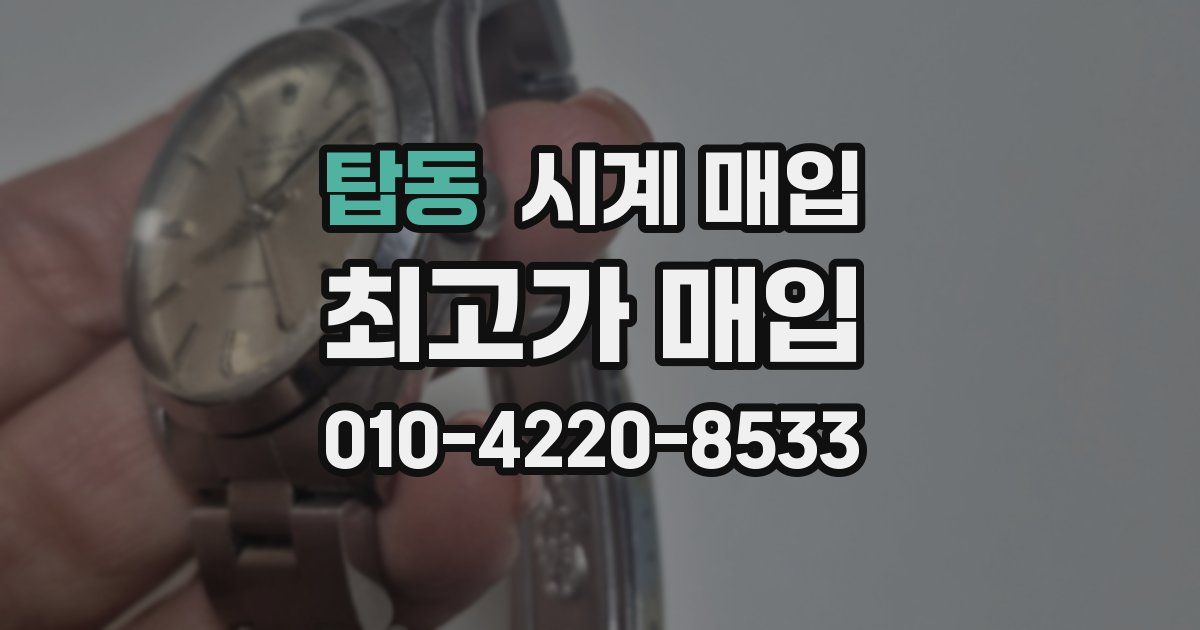 탑동 시계 매입