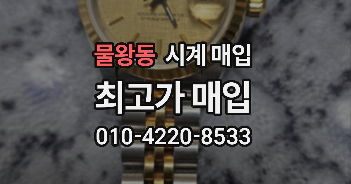 물왕동 시계 매입