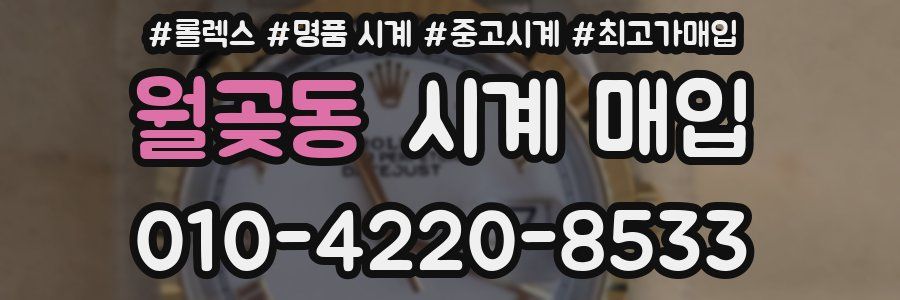 월곶동 시계 매입