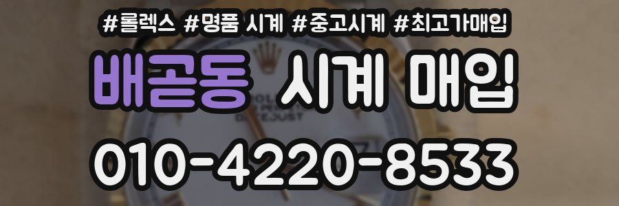 배곧동 시계 매입
