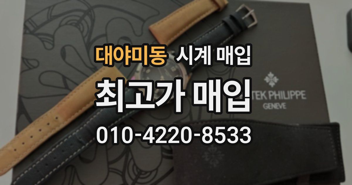 대야미동 시계 매입
