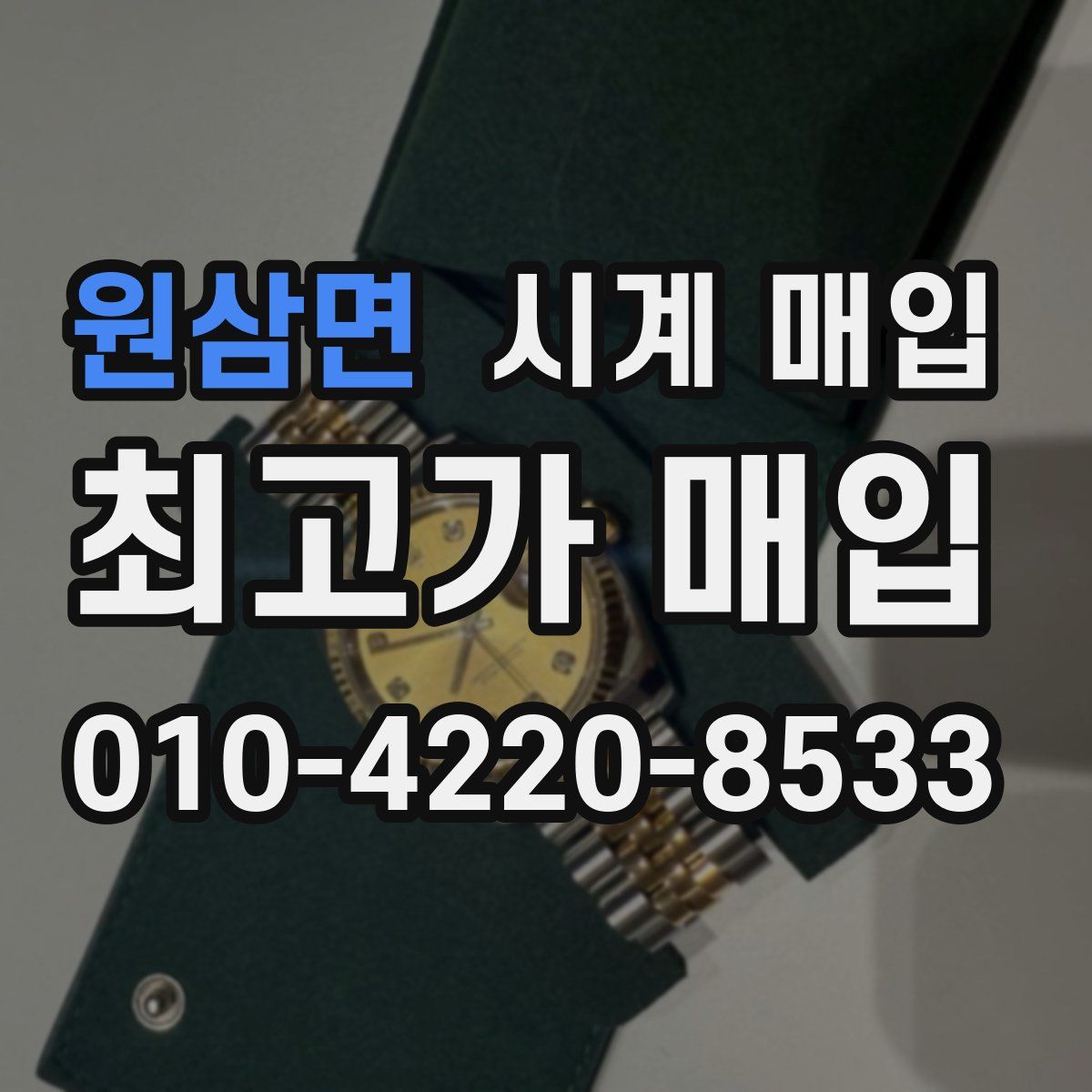 원삼면 시계 매입