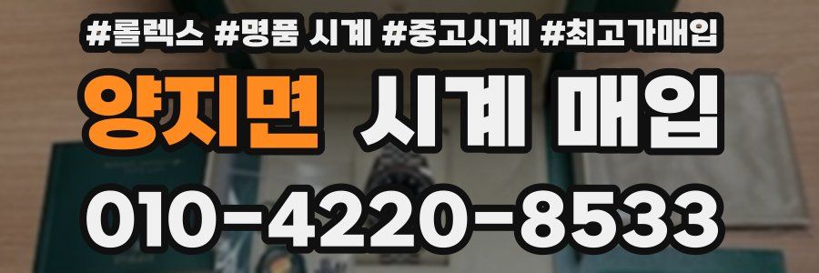 양지면 시계 매입