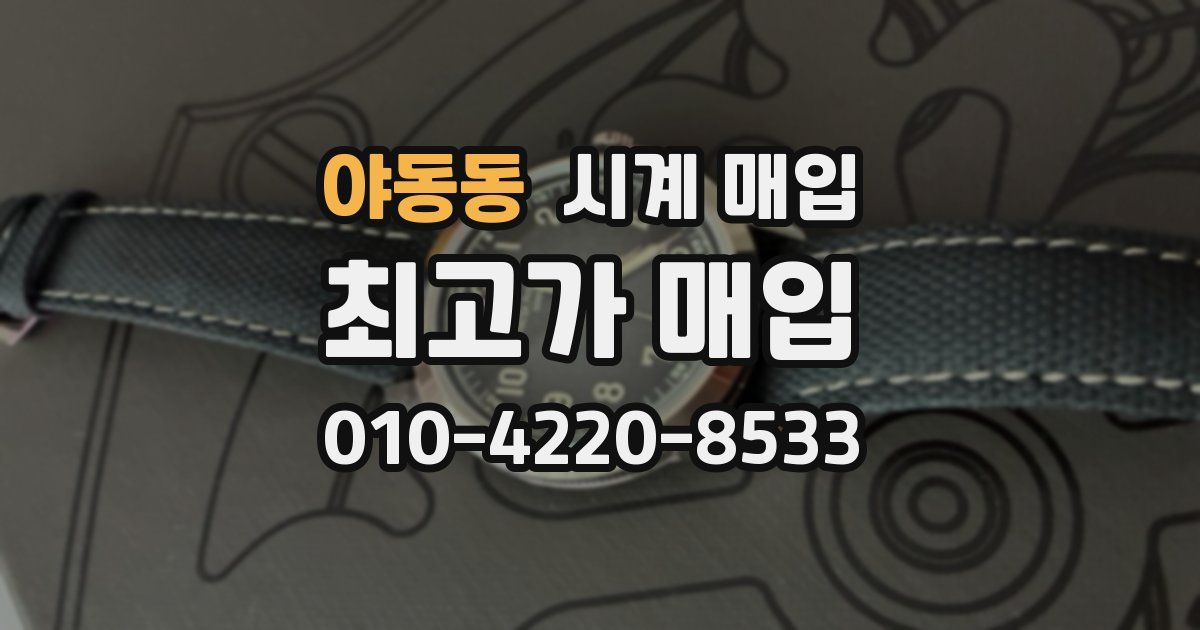 야동동 시계 매입