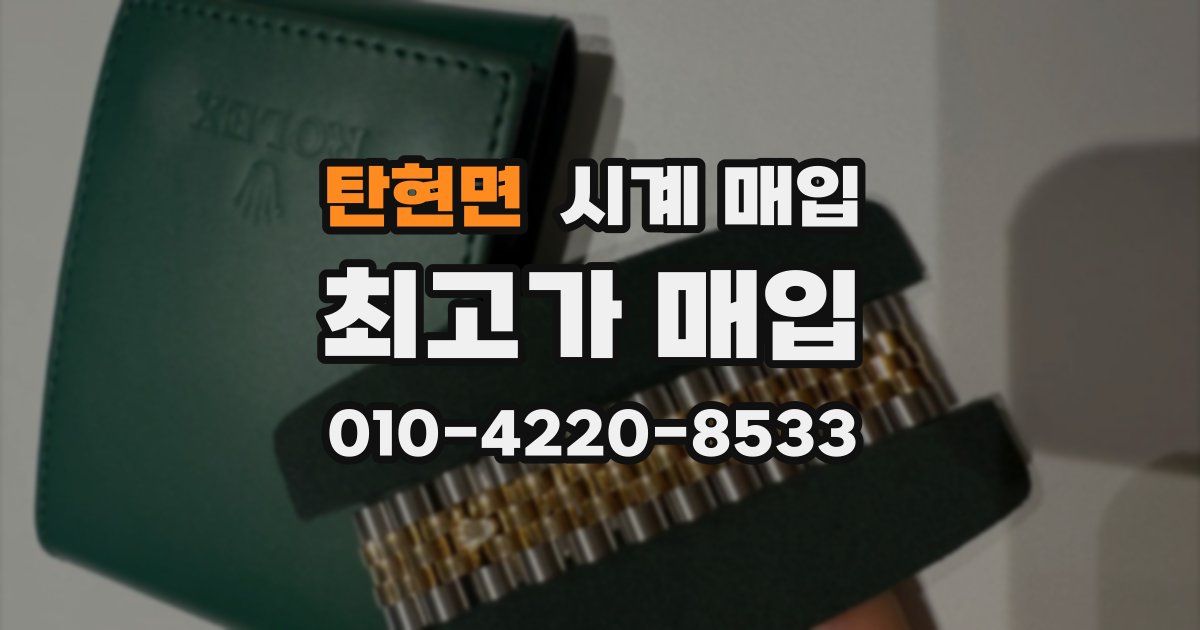 탄현면 시계 매입