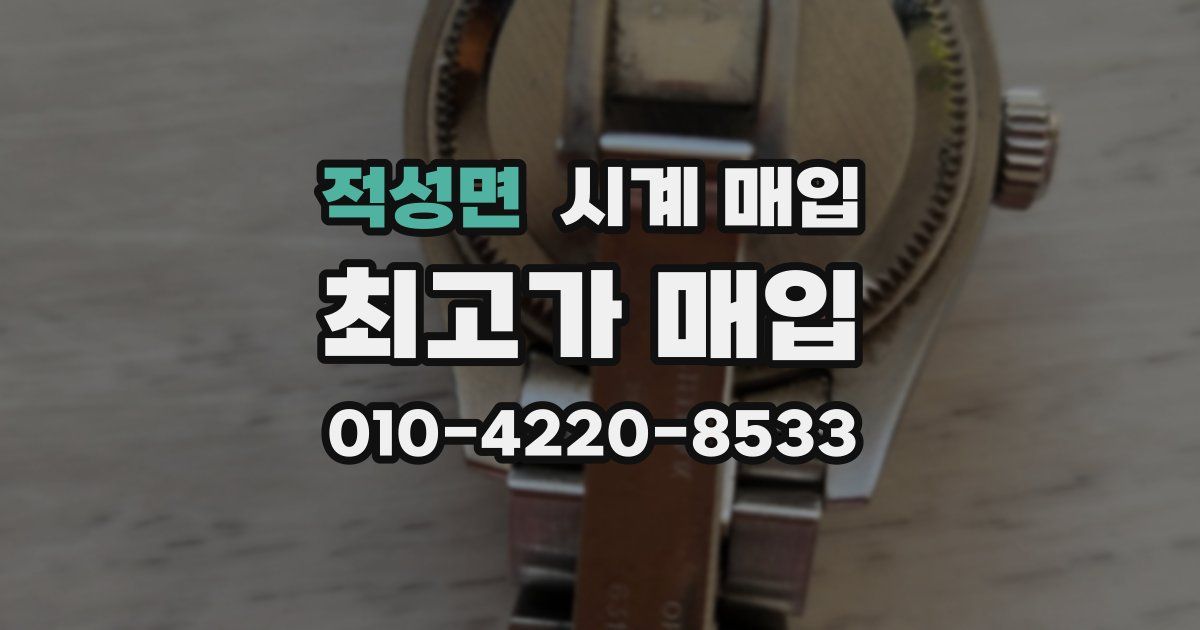 적성면 시계 매입