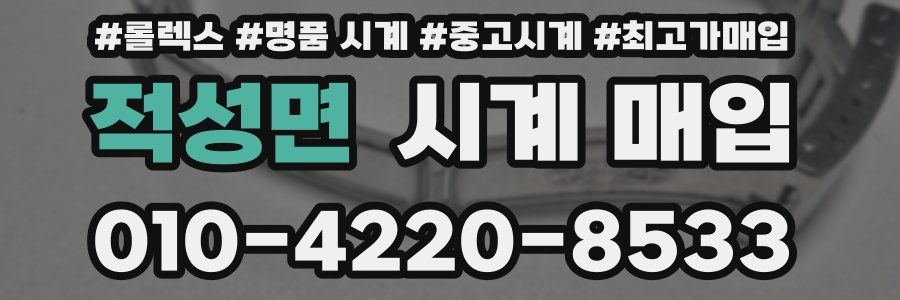 적성면 시계 매입