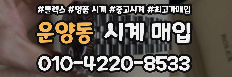 운양동 시계 매입