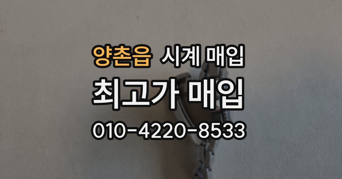 양촌읍 시계 매입