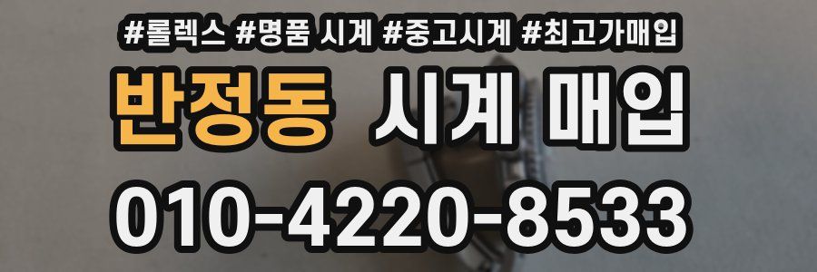 반정동 시계 매입