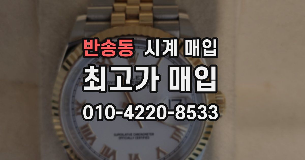 반송동 시계 매입