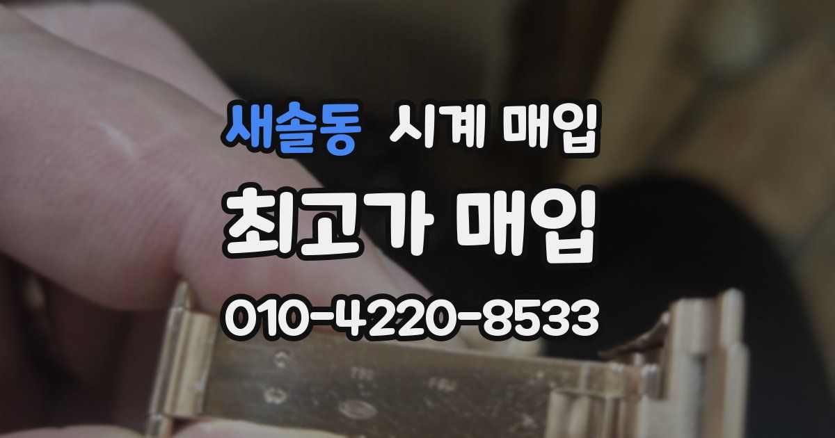 새솔동 시계 매입