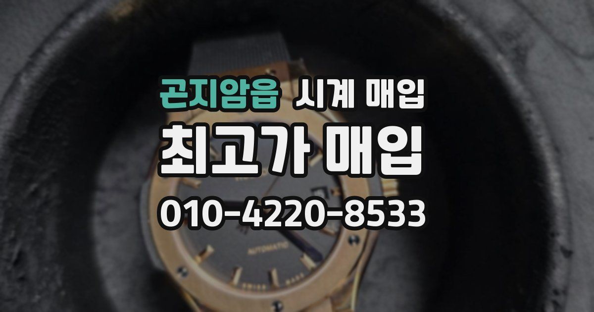 곤지암읍 시계 매입