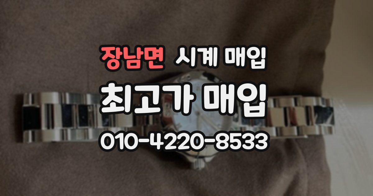 장남면 시계 매입