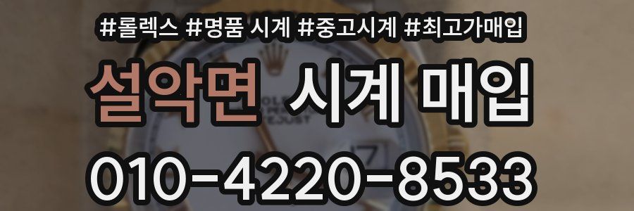 설악면 시계 매입