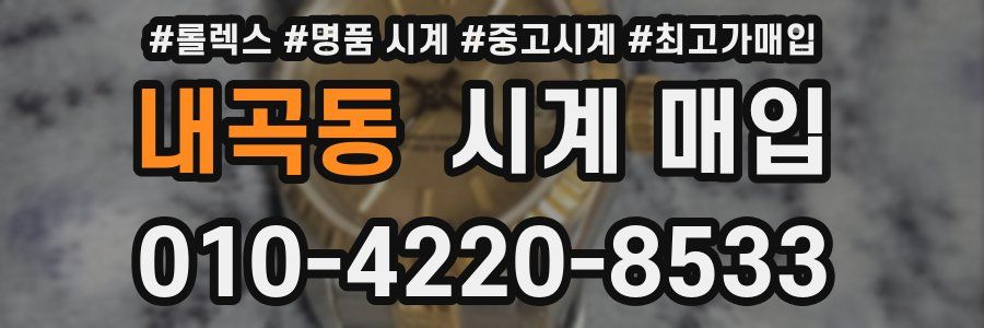 내곡동 시계 매입