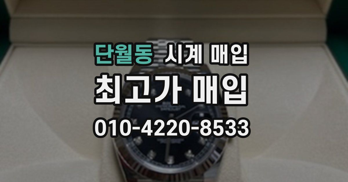 단월동 시계 매입