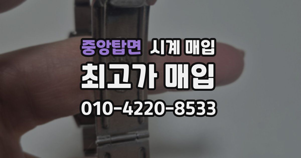 중앙탑면 시계 매입