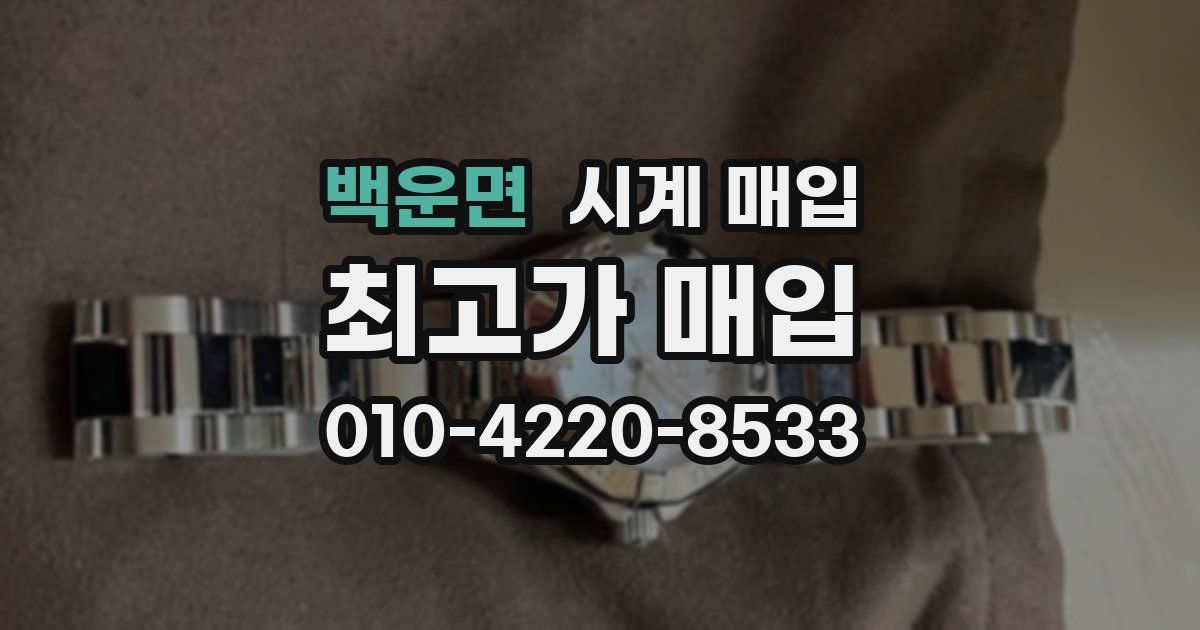 백운면 시계 매입