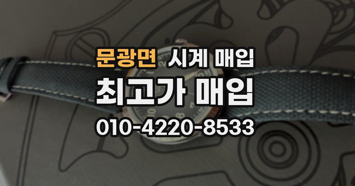 문광면 시계 매입