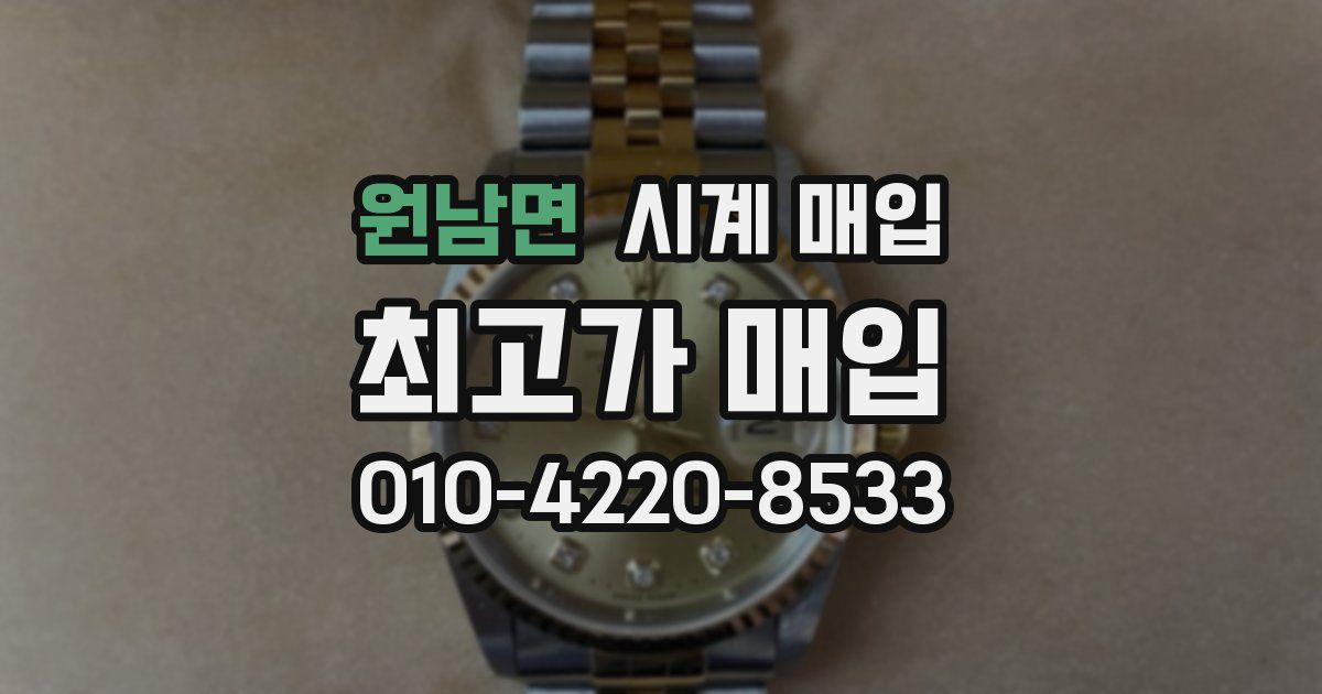 원남면 시계 매입