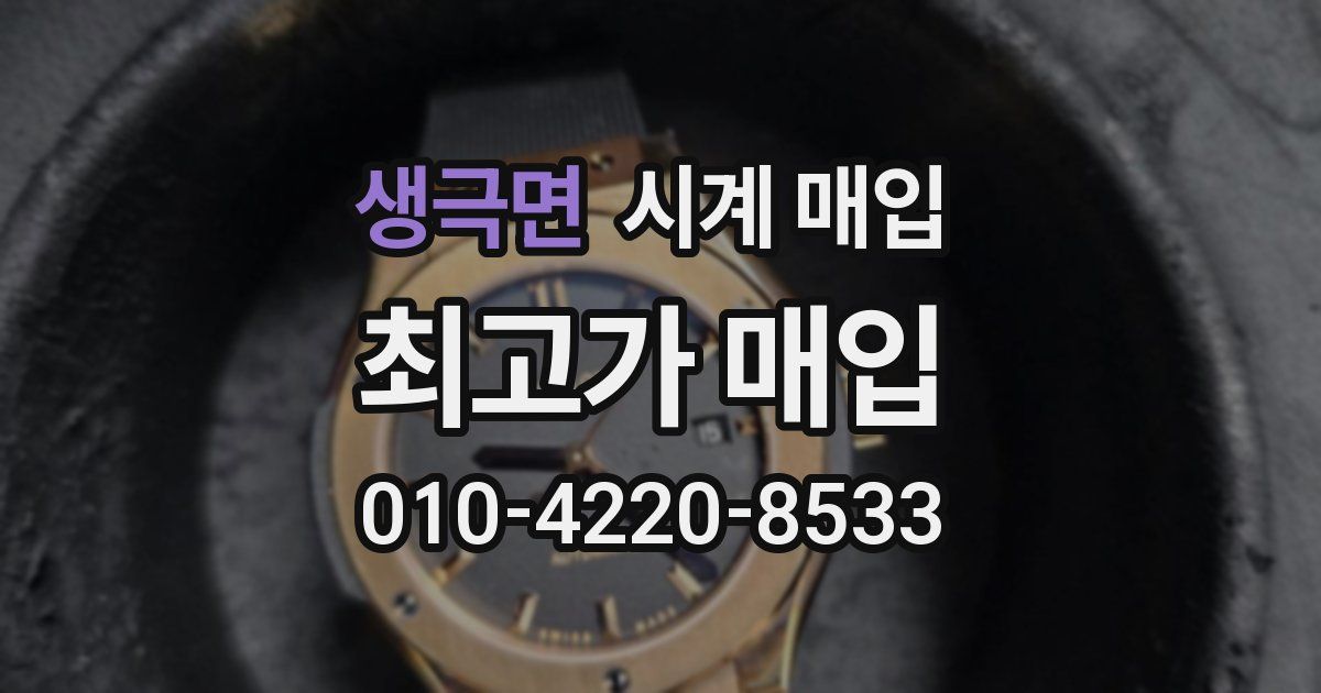 생극면 시계 매입