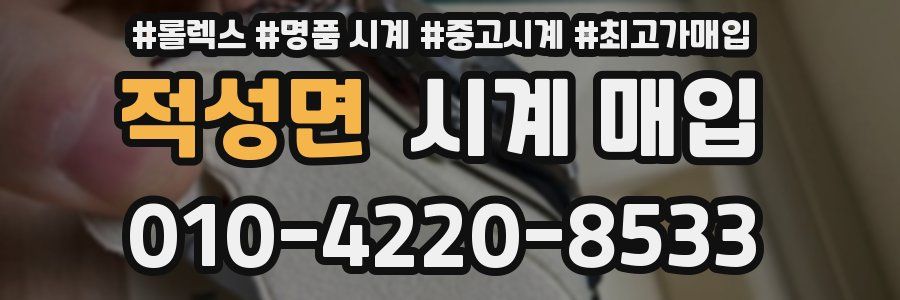 적성면 시계 매입