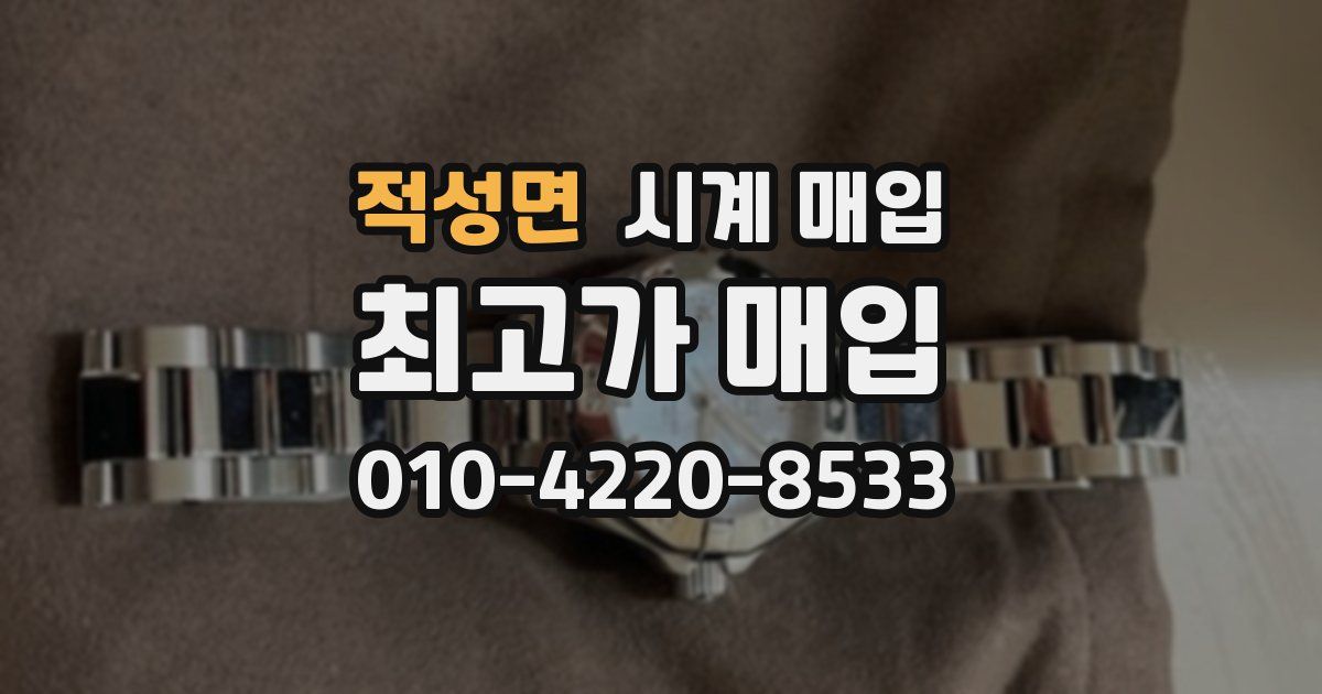 적성면 시계 매입