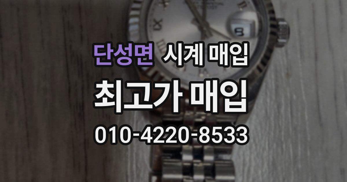 단성면 시계 매입
