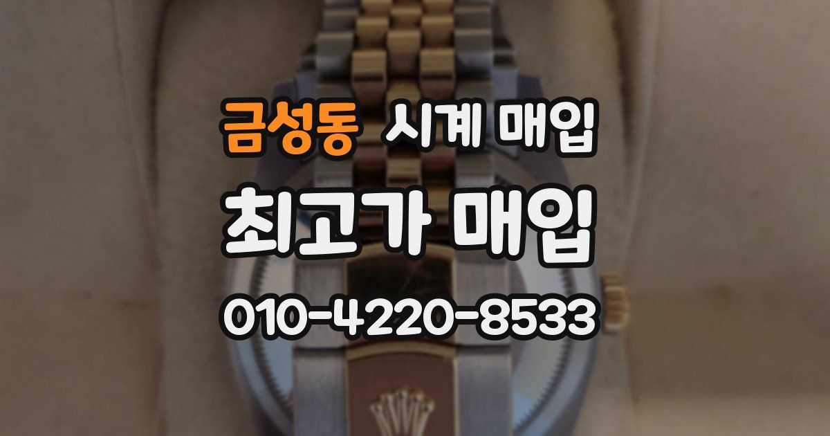 금성동 시계 매입