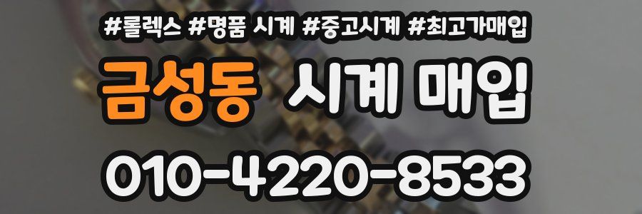 금성동 시계 매입