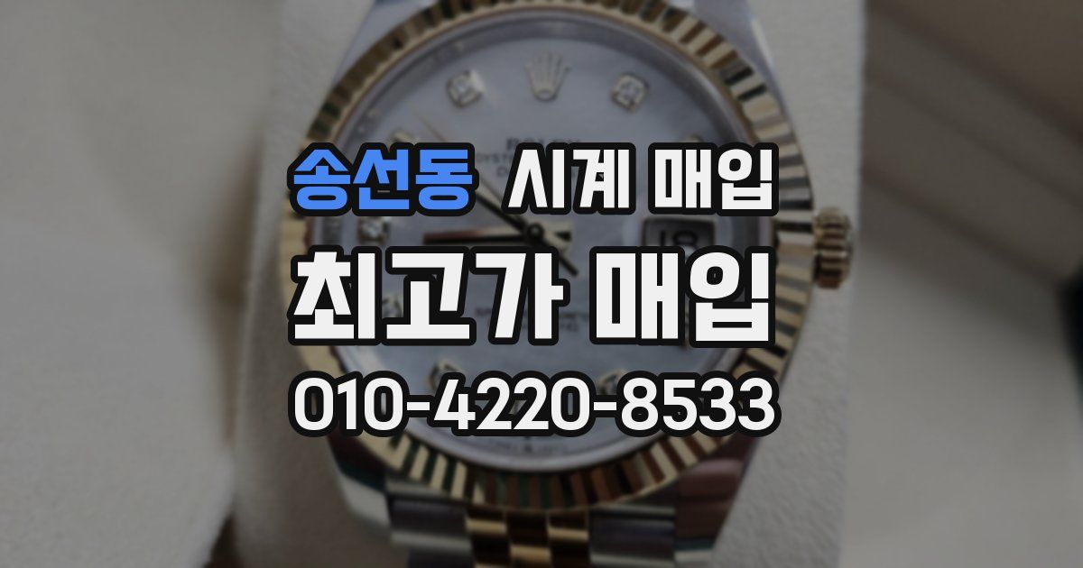 송선동 시계 매입