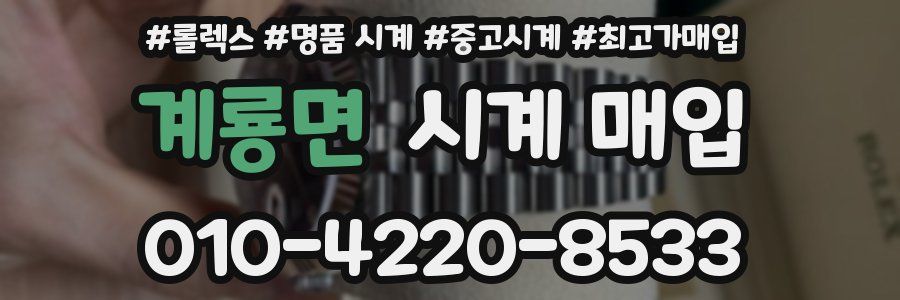 계룡면 시계 매입